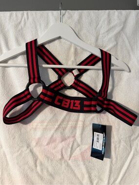 CB13 Red & Black Men's Elastic Harness